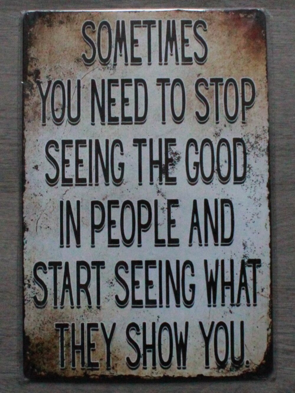 Unknown Brand Metal Inspirational Wall Sign
